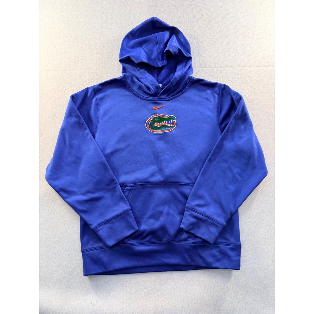 Nike Florida Gators Therma-FIT Hoodie Royal Blue Youth Large Collegiate Pullover